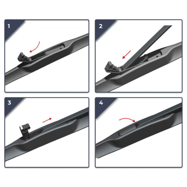 Hybrid Wiper Blades fits Ford Falcon BA BF 2002 - 2008 Twin Kit