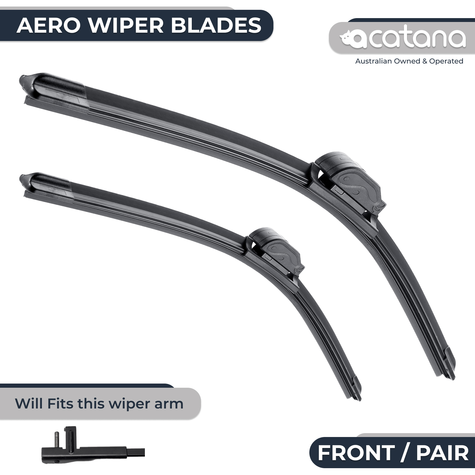 Aero Wiper Blades for Skoda Octavia Scout 1Z 2008 - 2013, Pair Pack 1 Aurus Auto Aero Wiper Blades for Skoda Octavia Scout 1Z 2008 - 2013 Pair of 24" + 19" Front Windscreen
