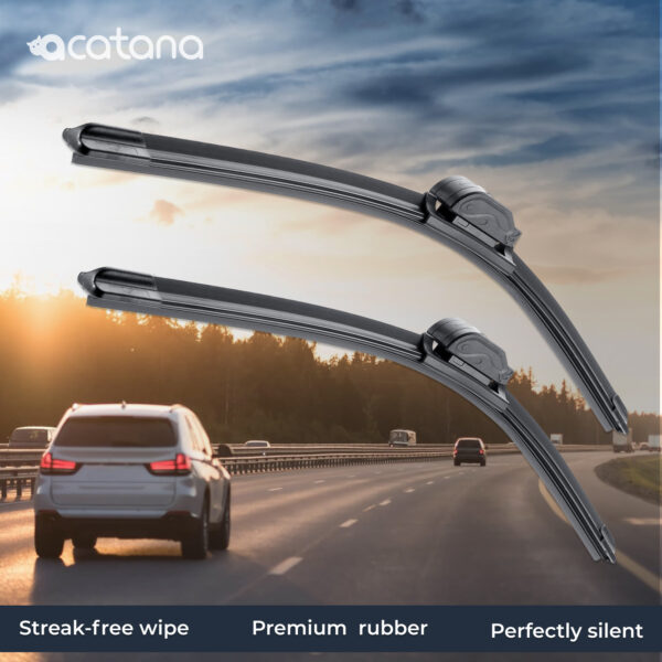 acatana Wiper Blades for Audi A4 B7 Wagon 2005 - 2008 Pair of 22" + 22" Front Windscreen Replacement