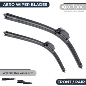 Aero Wiper Blades for Volkswagen Caravelle T5 Facelift 2013 - 2015 Pair Pack
