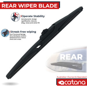 acatana Rear Wiper Blade For Audi A1 8X Hatch 2010 2011 2012 2013 14 Inch 350mm Tailgate Replacement