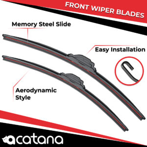 acatana Wiper Blades for MG MG 3 2016 2017 2018 - 2021 Pair of 22" + 17" Front Windscreen Replacement