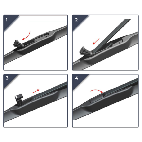 Windscreen Wiper Blades for FPV Force 6 BF 2006 2007 2008 Front Pair 22" + 22"