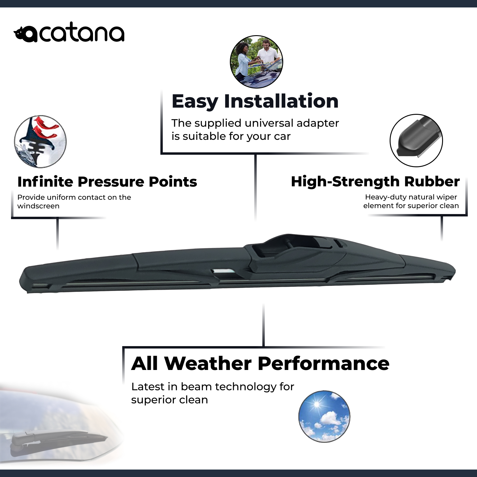 Rear Wiper Blade for Mercedes-Benz GL-Class X166 2013 - 2015 2 Aurus Auto Rear Wiper Blade For Mercedes-Benz GL-Class X166 2013 2014 2015 12 Inch 300mm