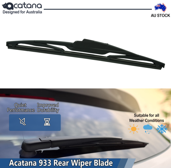 Rear Wiper Blade 12" Tailgate Windscreen Windshield Universal Arm Set Adapters