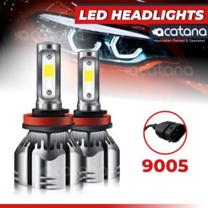 R11 Car LED Headlight Kit 9005 HB3 Globes White Brighter Conversion Bulbs Hight Low Beam 20000LM 100W