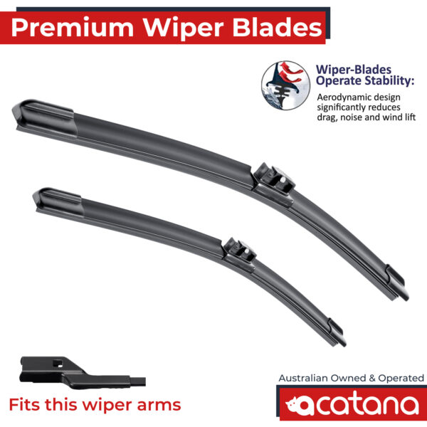 acatana Front Wiper Blades for Mercedes Benz C-Class C204 Facelift 2013 - 2014 24" + 24" Windscreen Replacement