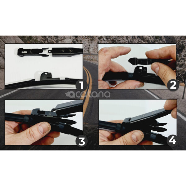 Aero Wiper Blades for Ford Kuga TF 2013 - 2016 Pair Pack