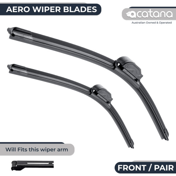 Aero Wiper Blades for Audi S4 B6 2005 2006 Cabriolet Pair Pack