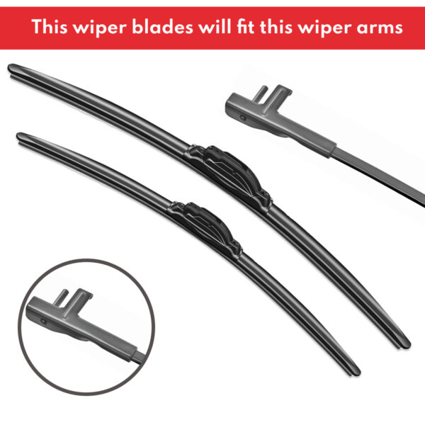 Premium Wiper Blades suit Mercedes Benz S-Class C217 A217 2015 - 2020 Set of 26" + 24" Sizes by acatana