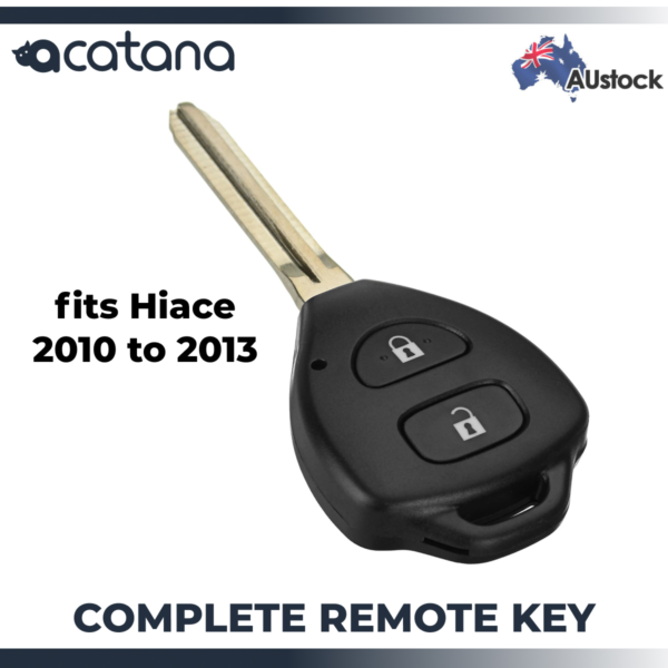Remote Car Key For Toyota Hiace 2010 - 2013 G Chip 315 MHz 2 Button Transponder acatana auto