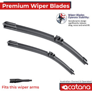acatana Wiper Blades for Audi Q8 F1 2018 - 2022 Pair of 26" + 20" Front Windscreen Replacement Set