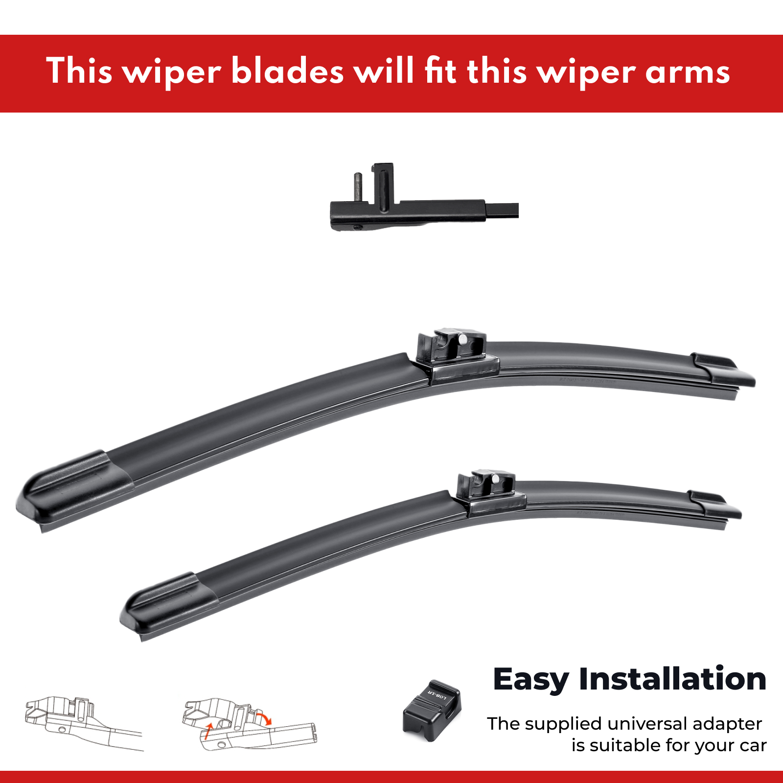 Premium Wiper Blades Set fit Mercedes Benz CLS-Class X218 C218 2011 to 2014 Front 5 Aurus Auto Ultraflex Wiper Blades Set fit Mercedes Benz CLS-Class X218 C218 2011 - 2014 Front