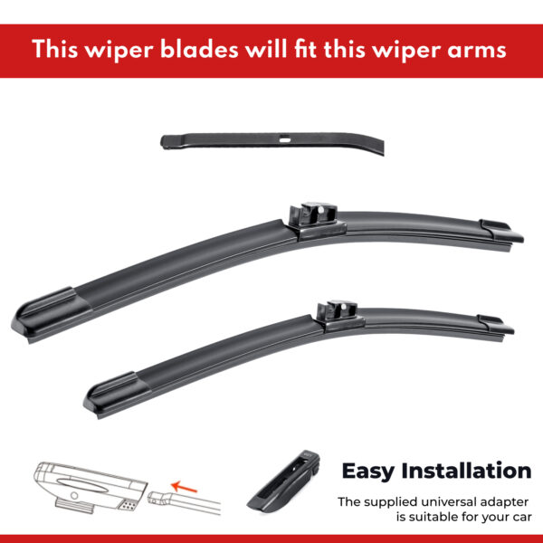 acatana Front Wiper Blades for Mini Clubman R55 Facelift 2013 - 2014 Pair of 18" + 19" Windscreen Replacement
