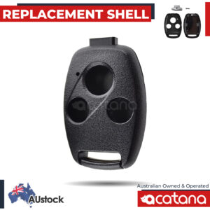 acatana Remote Flip Car Key for Honda FRV 2004 - 2009 Blank Shell Case Fob 3 Button Enclosure Replacement
