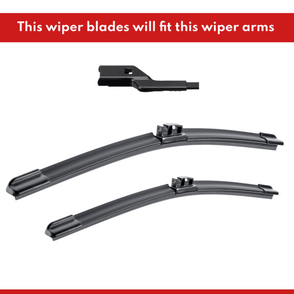 acatana Front Wiper Blades for Nissan Juke F16 2020 - 2022 Pair of 24" + 14" Windscreen Replacement Set