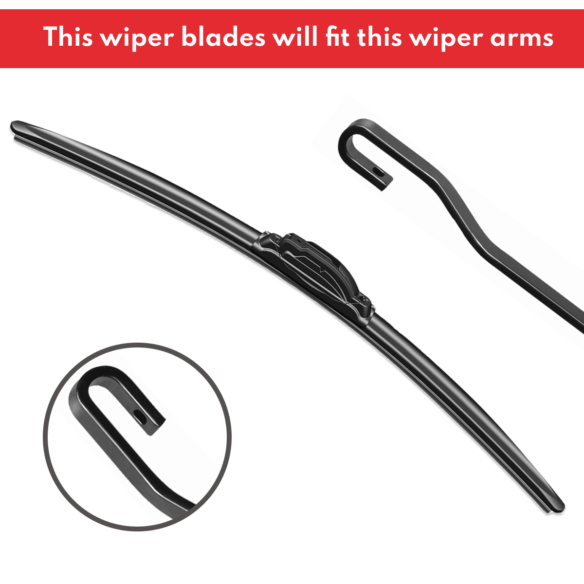 Replacement Wiper Blade for Mercedes Benz C-Class W202 1994 - 2000, Set of 1pc 3 Aurus Auto Premium Wiper Blade suit Mercedes Benz C-Class W202 1994 - 2000 Kit of 24" Size by acatana