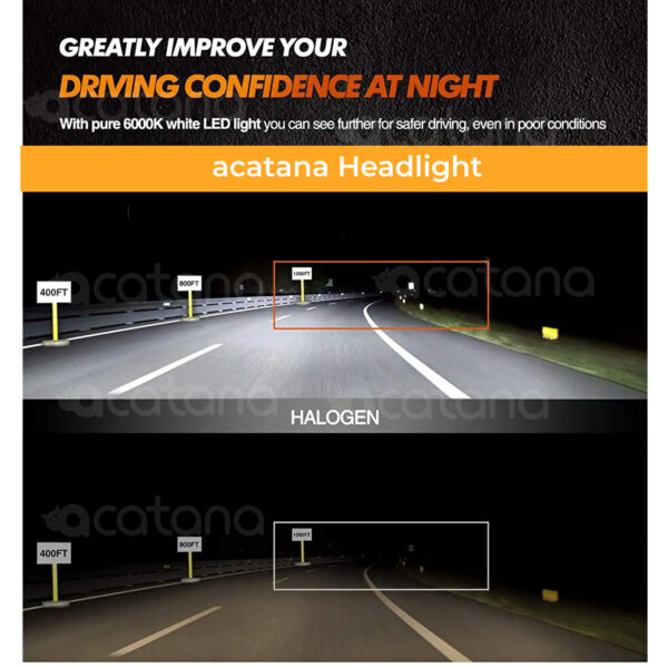 X7 LED Headlight Globes H11 H8 H9 White Headlamp Bulbs High Low Beam Upgrade Conversion Kit Bright 20000lm Car Lamp