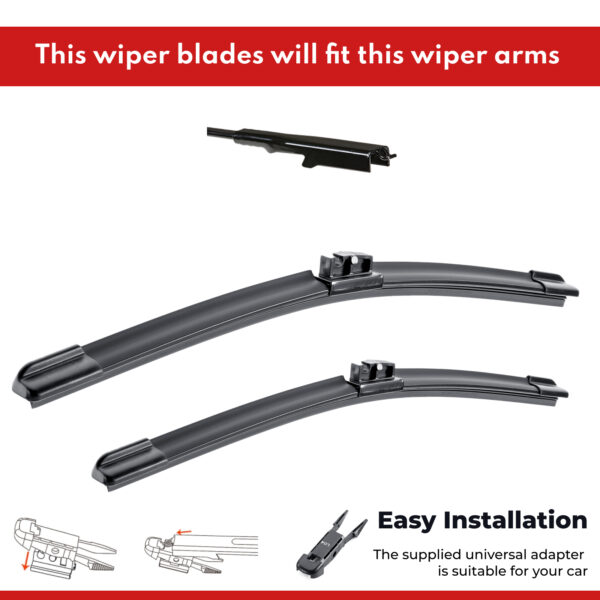 Front Wiper Blades for BMW 4 Series F32 2013 2014 - 2020 24" + 19" Windscreen