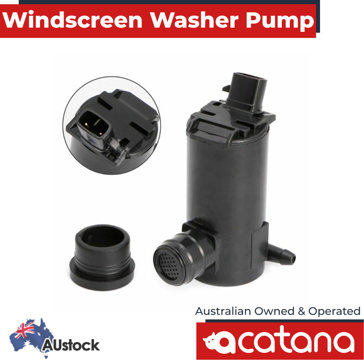 Acatana Windscreen Washer Pump Motor 12V Suits Daewoo 1.5i 1C4 1.5L 1994 - 1995 Front 1 Aurus Auto Acatana Windscreen Washer Pump Motor 12V Suits Daewoo 1.5i 1C4 1.5L 1994 - 1995 Front