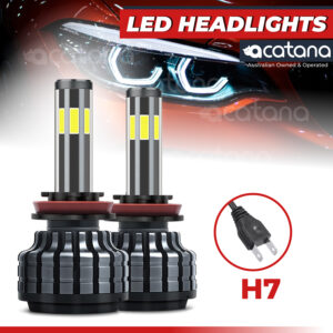 X6S LED Headlight Globes Kit H7 Conversion Bulb