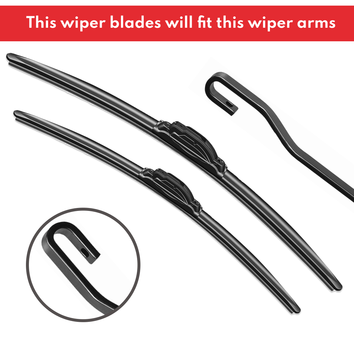 Replacement Wiper Blades for Holden Spark MP 2016 - 2018, Set of 2pcs 4 Aurus Auto Premium Wiper Blades for Holden Spark MP 2016 - 2018 Pair of 24" + 14" Front Windscreen Replacement Set acatana