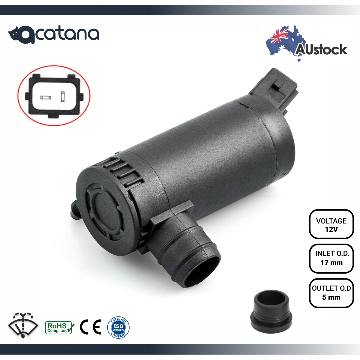Windscreen Washer Pump for Ford OEM 2S6T-17K624-AB 2S6T17K624AB 1 Aurus Auto Windscreen Washer Pump for Ford OEM 2S6T-17K624-AB 2S6T17K624AB