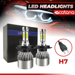 S2 Headlight Head Lamp Kit H7 Beam LED Globes White Hight Low Xenon 16000LM 72W Conversion Car Bulbs