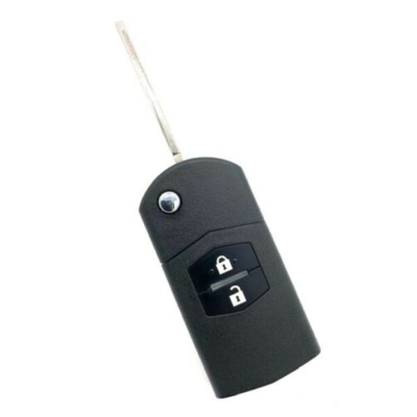 Remote Flip Key Transponder For Mazda 2 2002 - 2006 4D63 433 MHz 2 Button Uncut