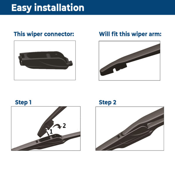 Rear Wiper Blade for Nissan Leaf ZE1 2019 - 2022 14" 350mm Replacement Kit