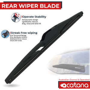 Rear Wiper Blade for Jaguar F-PACE X761 2016 - 2022 12" 300mm Replacement Kit