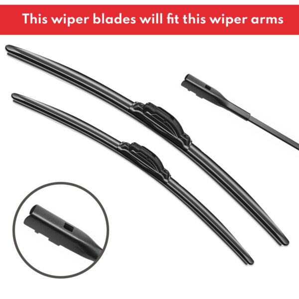 Replacement Wiper Blades for GMC Sierra 2500 Series 2015 - 2023, Set of 2pcs