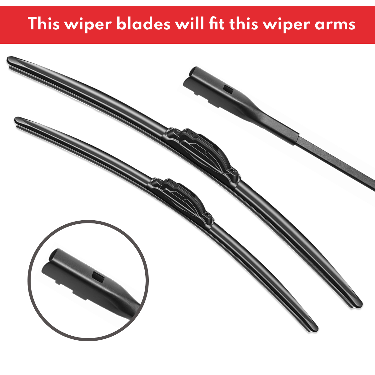 Replacement Wiper Blades for Skoda Karoq NU 2017 - 2024, Set of 2pcs 4 Aurus Auto Replacement Wiper Blades for Skoda Karoq NU 2017 - 2021, Set of 2pcs