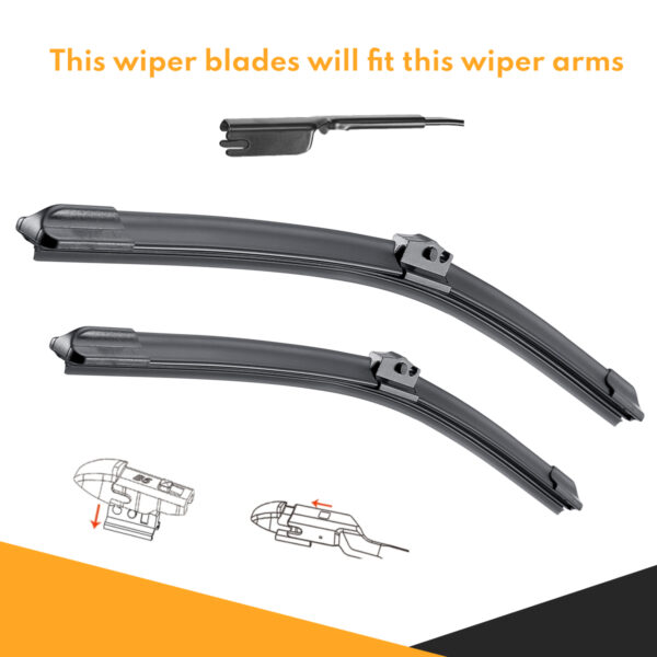 Windscreen Wiper Blades for Lexus NX 200t 10R 15R 2014 - 2021, (KIT of 2pcs)