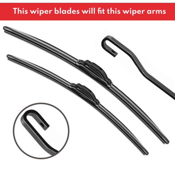 Replacement Wiper Blades for Genesis GV70 JK 2021 - 2022, Set of 2pcs