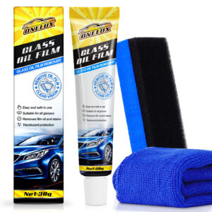 OneLux Car Windscreen & Glass Oil Film Cleaner - Removal KIT, 30g