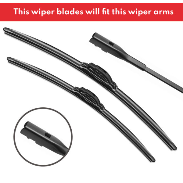 Replacement Wiper Blades for SKODA Fabia PJ Hatch 2022 - 2024, Set of 2pcs