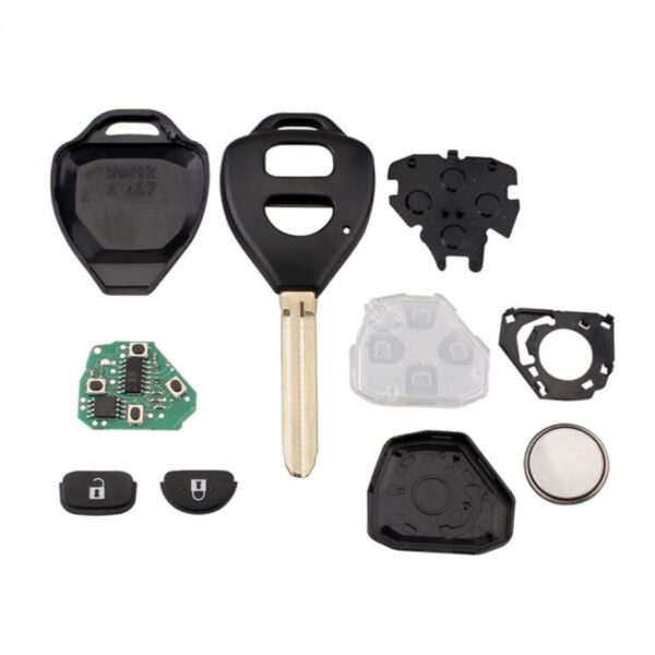 Remote Car Key Replacement for Toyota Hilux Yaris (4D67, 433 MHz, 2 Button, Uncut)