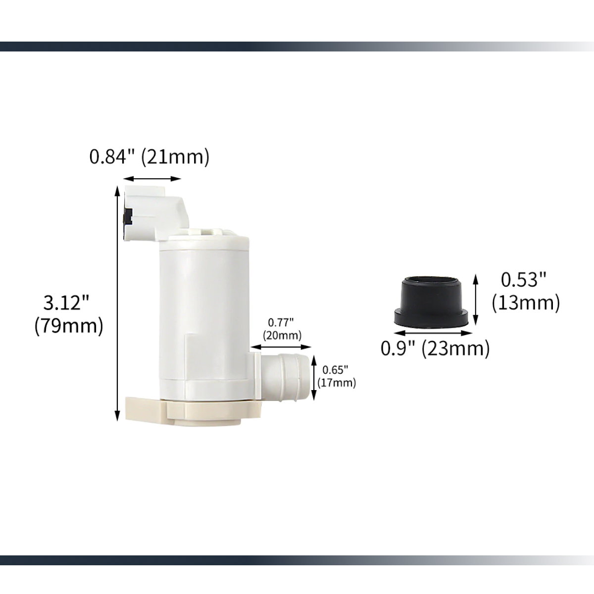 Windscreen Washer Pump for Infiniti J30 1994 - 1997 6 Aurus Auto Windscreen Washer Pump for Infiniti J30 1994 - 1997