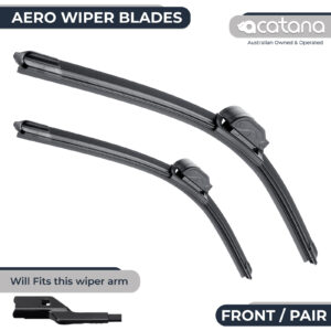 Aero Wiper Blades for Peugeot 208 A9 2012 - 2018, Pair Pack