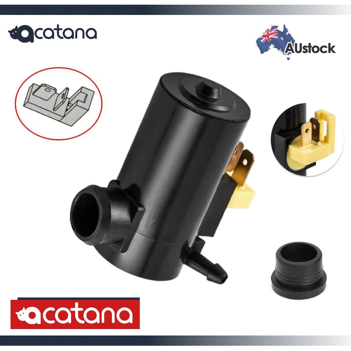 Windscreen Washer Pump for Mitsubishi Triton MN 2009 - 2015 (Front) 1 Aurus Auto Windscreen Washer Pump for Mitsubishi Triton MN 2009 - 2015 (Front)