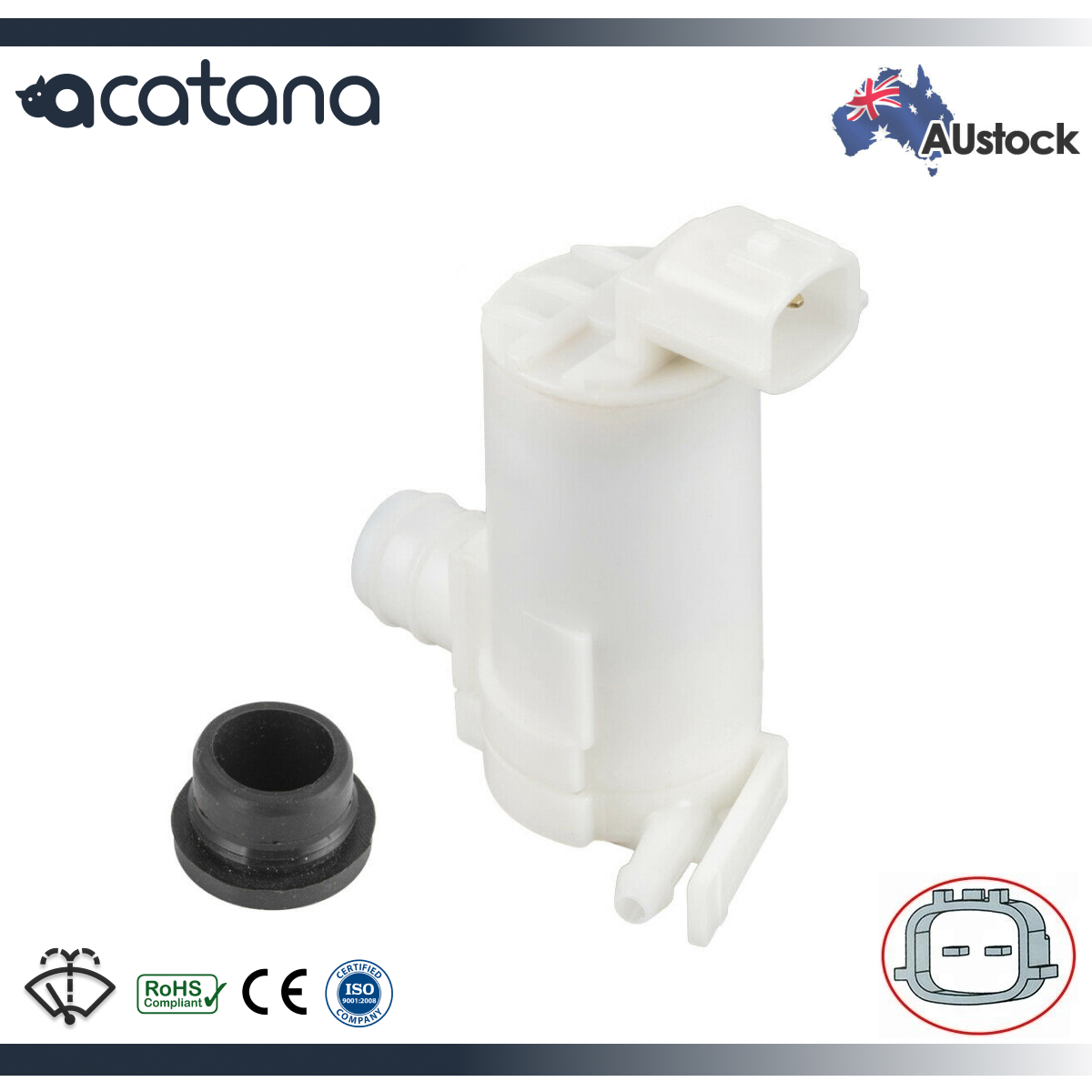 Windscreen Washer Pump for Nissan Versa 2012 - 2016 (Front, 1.6L) 1 Aurus Auto Windscreen Washer Pump for Nissan Versa 2012 - 2016 (Front, 1.6L)