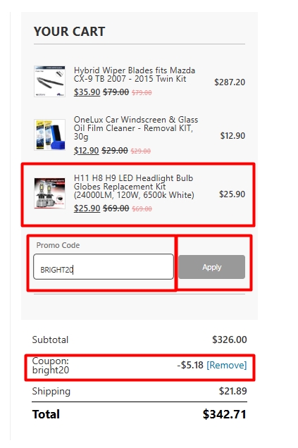 how to use promo code