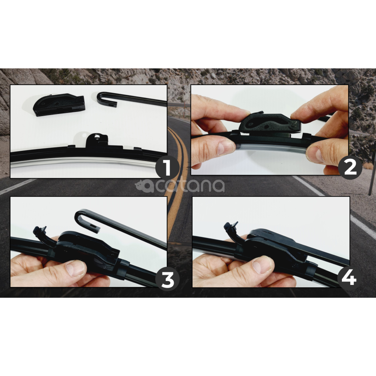 Front Windscreen Wiper Blades for Mazda MX-6 GE 1991 -1997 Windshield 20" + 20" 6 Aurus Auto Front Windscreen Wiper Blades for Mazda MX-6 GE 1991 -1997 Windshield 20" + 20"