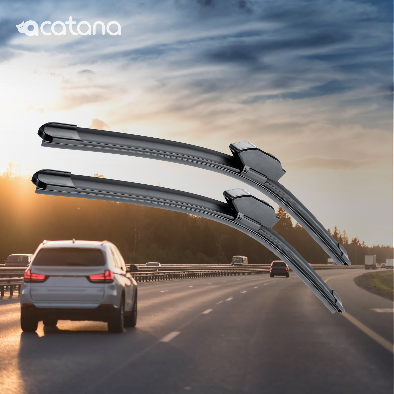 Premium Wiper Blades Set fit Volvo XC90 Mk 1 2003 - 2004, Front Pair 7 Aurus Auto Premium Wiper Blades Set fit Volvo XC90 Mk 1 2003 - 2004, Front Pair