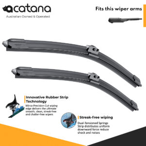Windscreen Wiper Blades for Mercedes Benz B-Class W246 Facelift 2015 - 2018, (KIT of 2pcs)