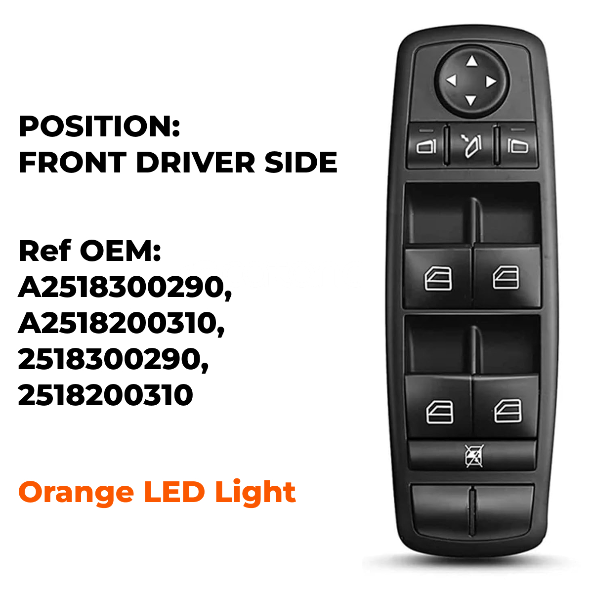 Power Master Window Switch for Mercedes GLS GL320 GL350 GL450 GL500 2006 - 2012 4 Aurus Auto Power Master Window Switch for Mercedes GLS GL320 GL350 GL450 GL500 2006 - 2012 3.0L 4.0L 4.7L 5.5L 165kW 195kW 250kW 225kW 285kW A2518200310