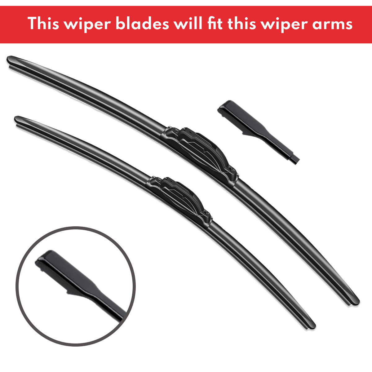 Replacement Wiper Blades for BMW X2 U10 2023 - 2024, Set of 2pcs 4 Aurus Auto Replacement Wiper Blades for BMW X2 U10 2023 - 2024, Set of 2pcs