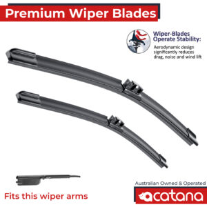 Premium Wiper Blades Set fit Alpine XD3 2018 - 2025, Front Pair
