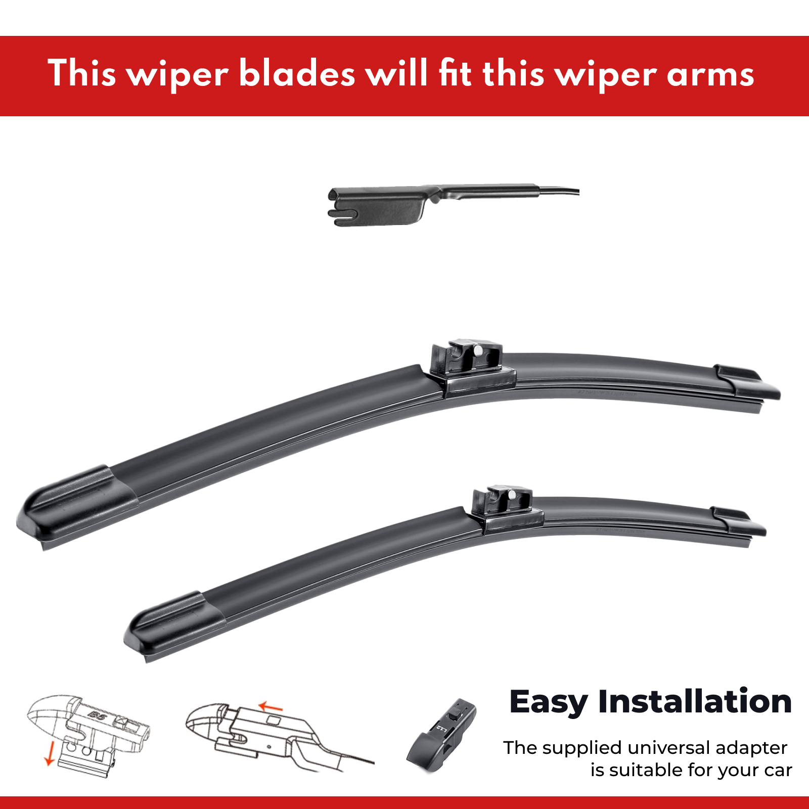 Premium Wiper Blades Set fit BMW X4 M F98 Facelift 2023 - 2024, Front Pair 5 Aurus Auto Premium Wiper Blades Set fit BMW X4 M F98 Facelift 2023 - 2024, Front Pair